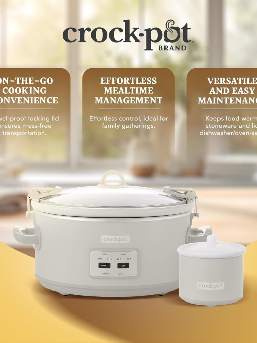Crockpot Cook & Carry 7QT Slow Cooker with Little Dipper - Picture 9 of 9